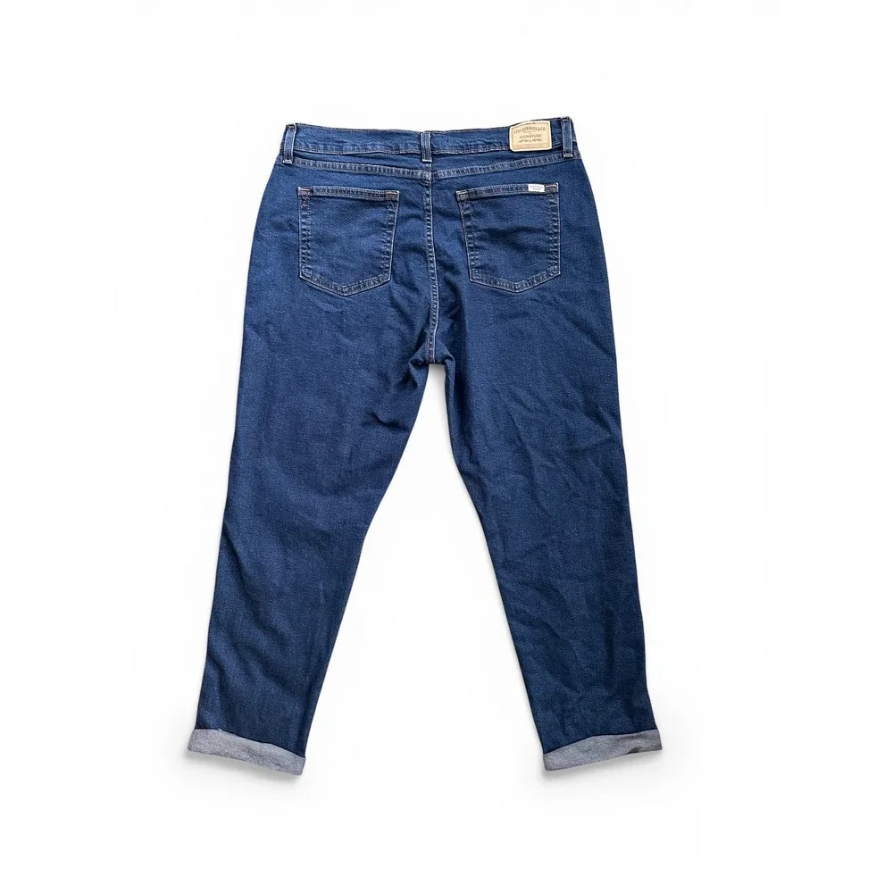 Signature by Levi Strauss & Co. Boyfriend Jeans Women 12 Blue Excellent Mid Rise